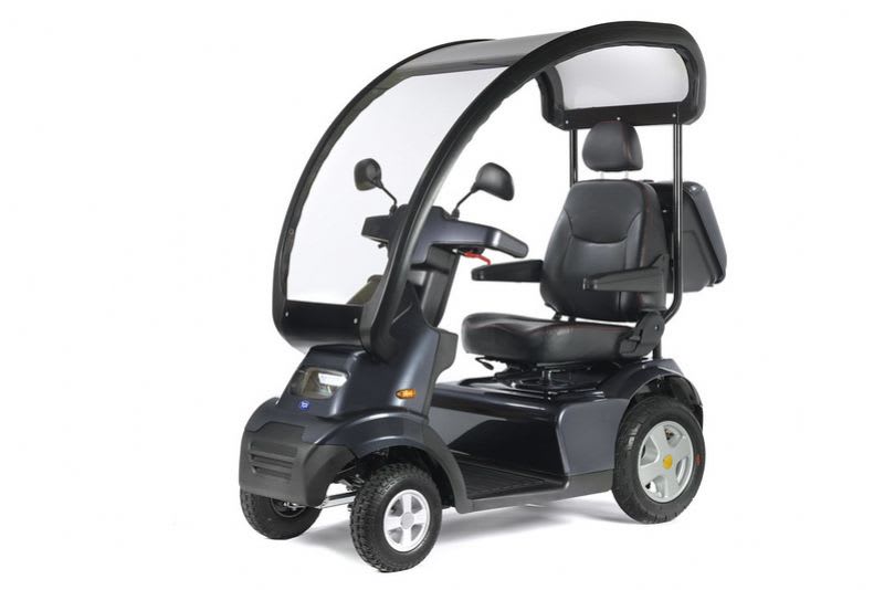 Product image of TGA Breeze S4 Mobility Scooter with Long Range Batteries, Solid Canopy and Sides